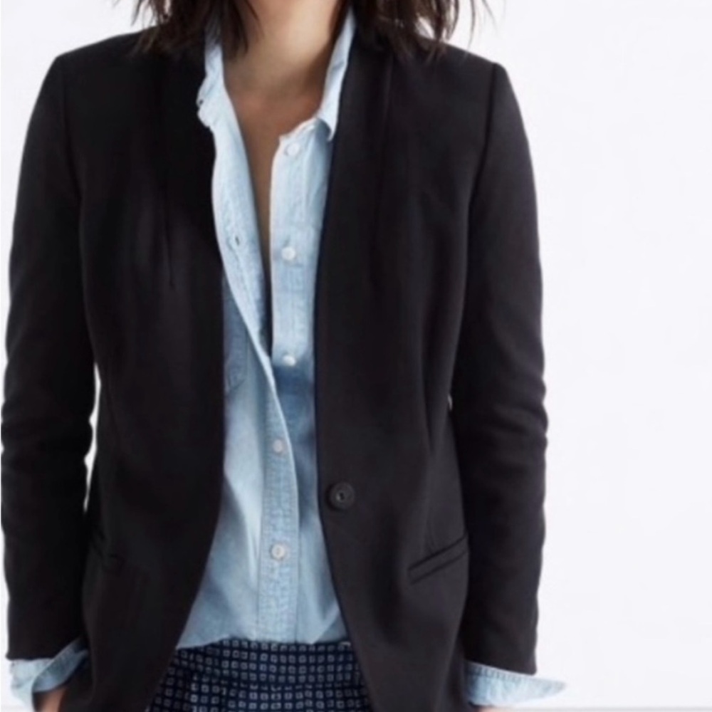Madewell Tribune Black Blazer
